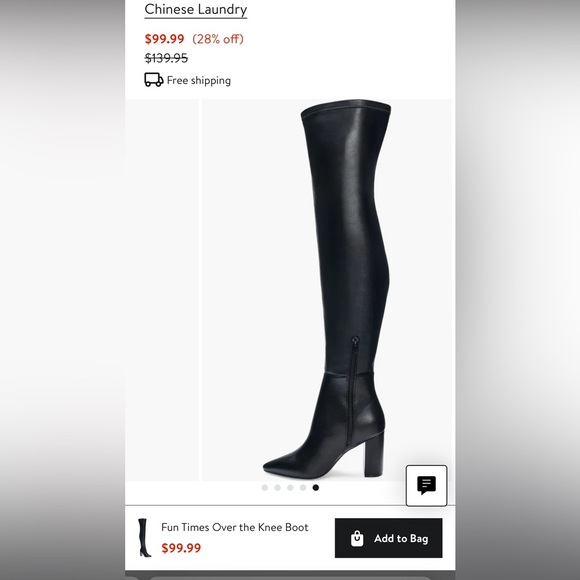 Chinese Laundry over the knee boot. - Picture 5 of 11